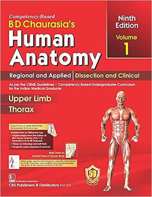 BD CHAURASIAS HUMAN ANATOMY 9ED VOL -1 UPPER LIMB THORAX