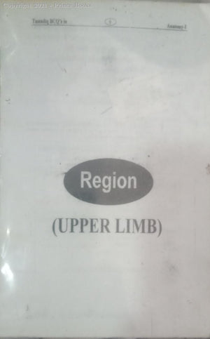 Region UPPER LIMB, 1e (1st Edition)
